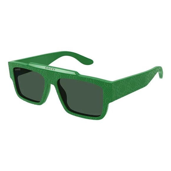 NEW GUCCI SUNGLASSES GREEN MEN EYEWEAR GUCCI - Picture 1 of 4